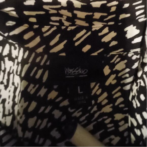 MOSSIMO Geometric Animal Print Dress Sz Large Collared Sleeveless Indie Festival - Picture 7 of 11